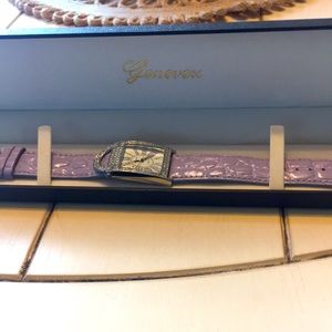 Ladies Genevex quartz movement crystal watch